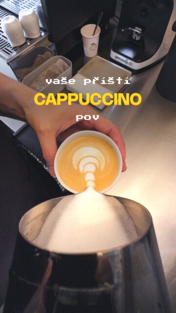Zaostřeno na cappuccino.
Preciznost není součástí jen našich dezertů, ale je přítomna i u přípravy kávových nápojů.
V našich latte art začátcích nám pomohla Kája @mimo_smenu
#dortit #patisserie #kavarna #pov #latteart